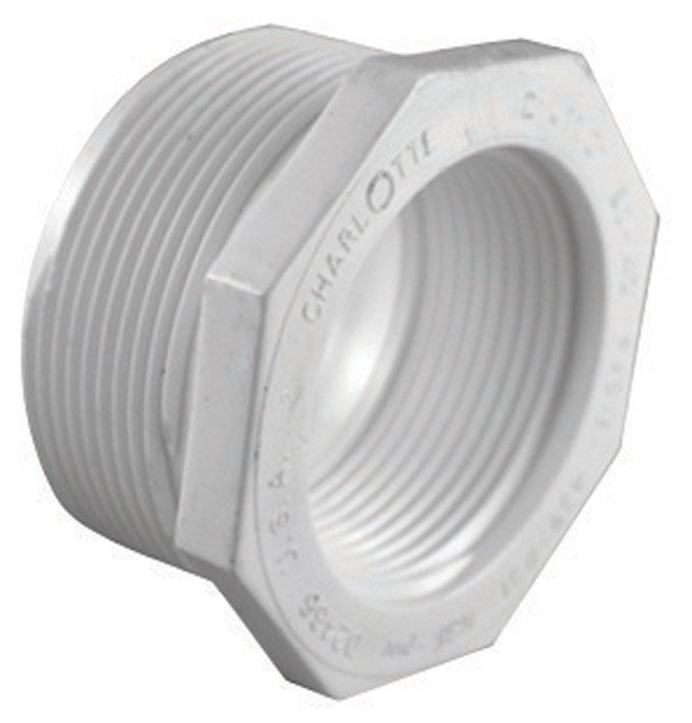 CHARLOTTE PIPE - Charlotte Pipe Schedule 40 1-1/4 in. MPT X 1/2 in. D FPT PVC Reducing Bushing 1 pk