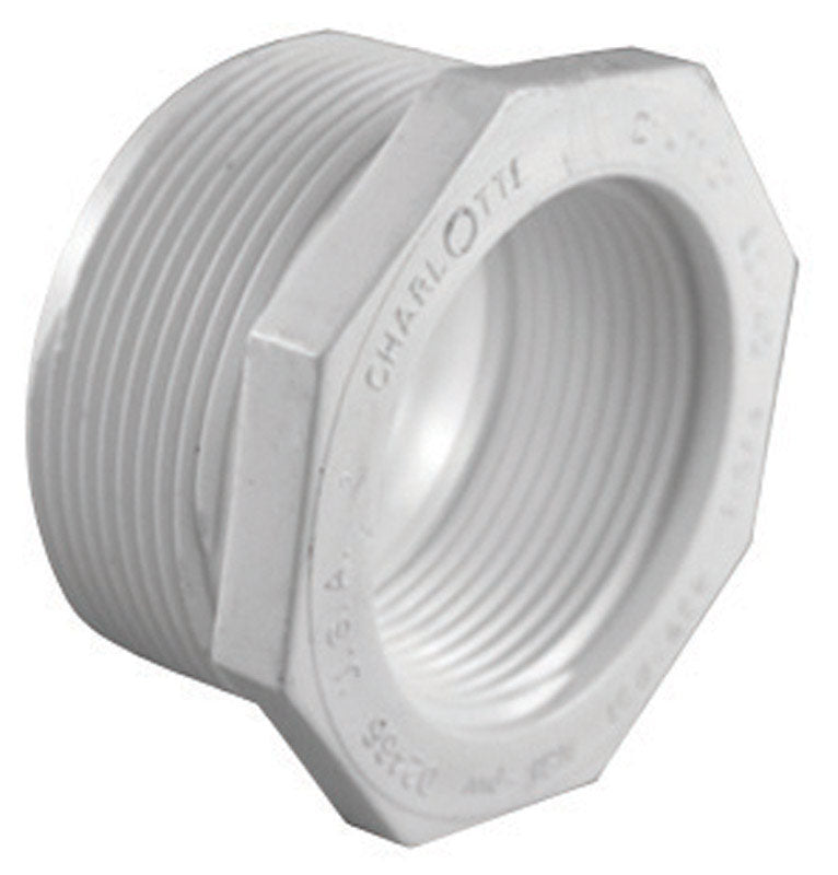CHARLOTTE PIPE - Charlotte Pipe Schedule 40 2 in. MPT X 1-1/4 in. D FPT PVC Reducing Bushing 1 pk