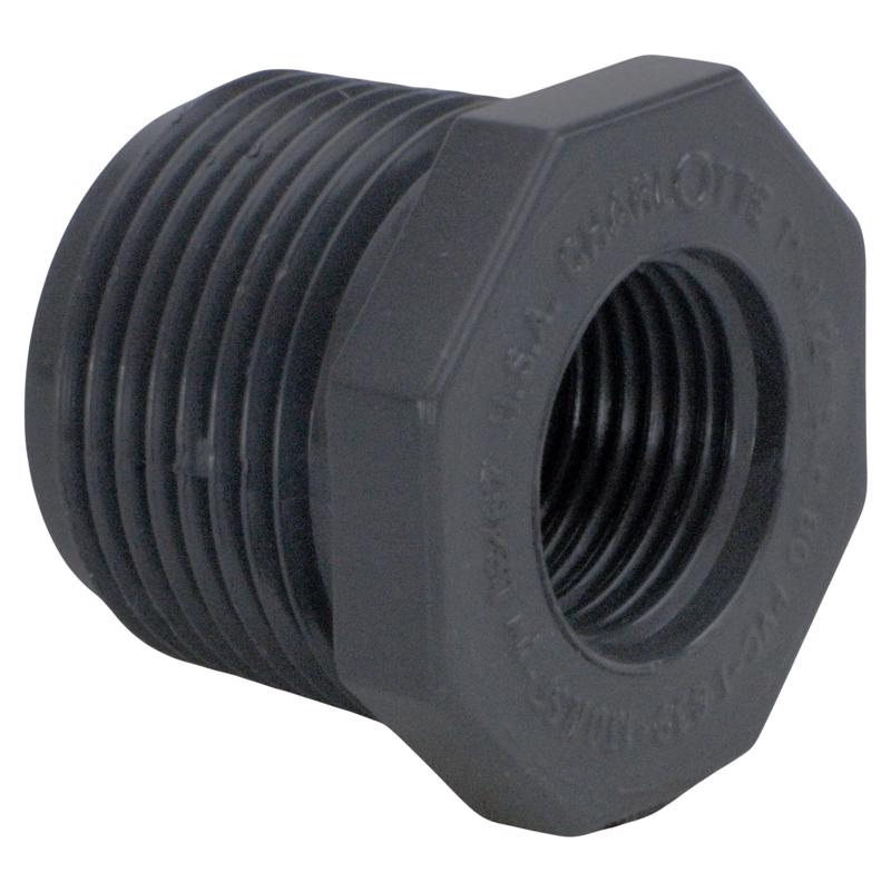 CHARLOTTE PIPE - Charlotte Pipe Schedule 80 1 in. MPT X 1/2 in. D FPT PVC 1-1/4 in. Reducing Bushing 1 pk