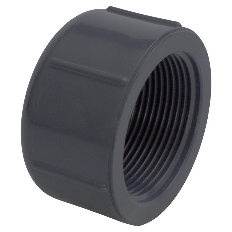 CHARLOTTE PIPE - Charlotte Pipe Schedule 80 1/2 in. FPT X 1/2 in. D FPT PVC Threaded Cap 1 pk