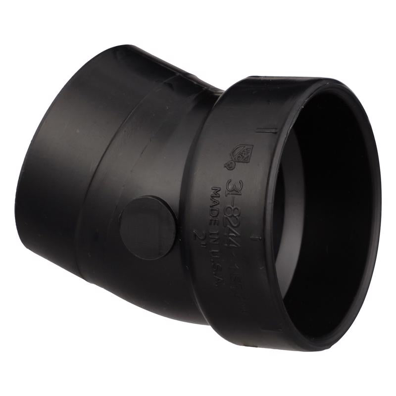 CHARLOTTE PIPE - Charlotte Pipe 2 in. Slip X 2 in. D Hub ABS Elbow
