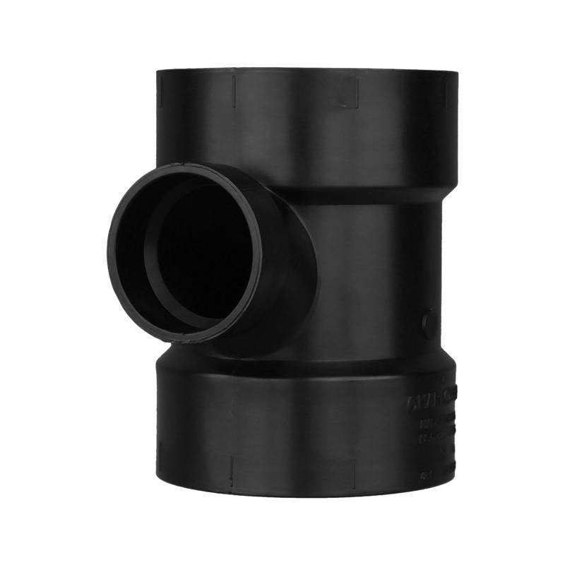 CHARLOTTE PIPE - Charlotte Pipe 4 in. Hub X 2 in. D Hub ABS Sanitary Tee