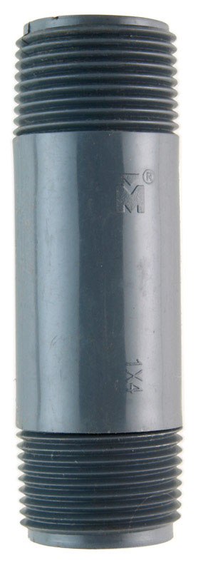 B & K - BK Products Schedule 80 1 in. MPT PVC 4 in. Nipple 1 pk