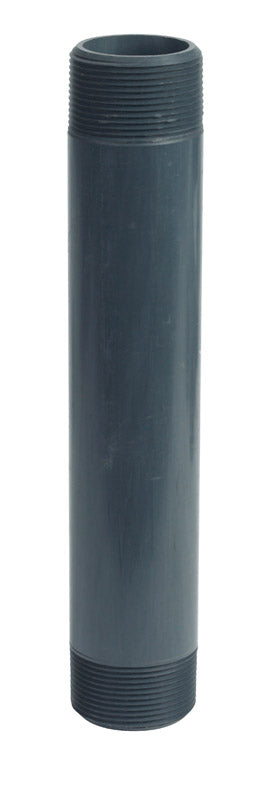 B & K - BK Products Schedule 80 1-1/2 in. MPT each PVC 10 in. Nipple 1 pk