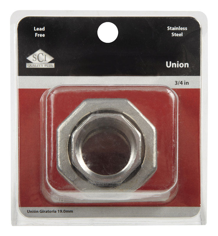 SMITH-COOPER - Smith-Cooper 3/4 in. FPT X 3/4 in. D FPT Stainless Steel Union