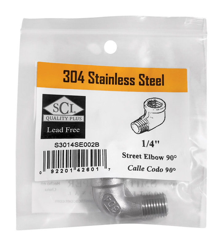 SMITH-COOPER - Smith-Cooper 1/4 in. FPT X 1/4 in. D FPT Stainless Steel Street Elbow