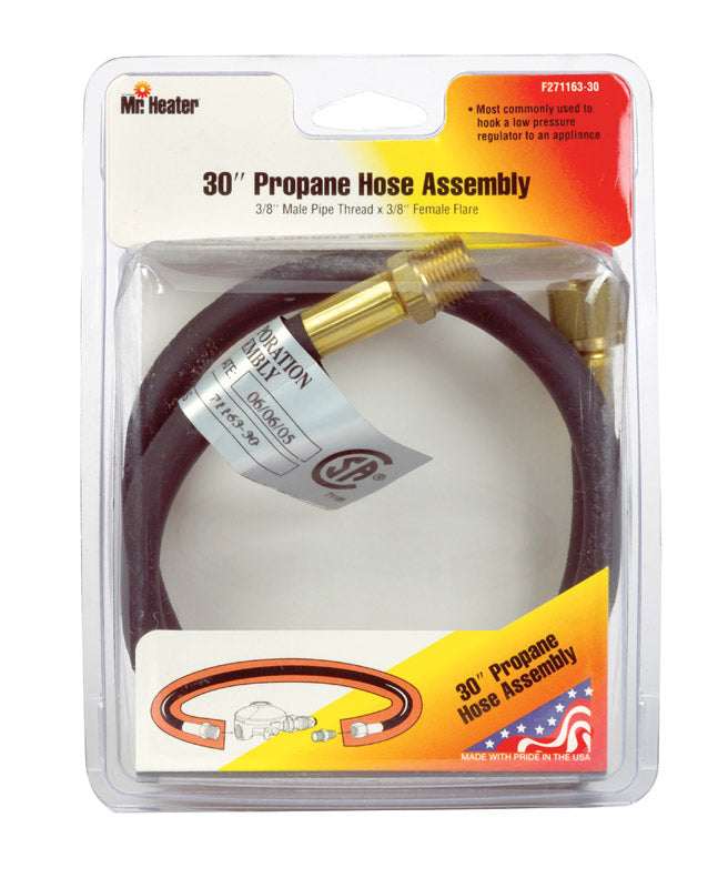 MR. HEATER - Mr. Heater 3/8 in. D X 3/8 in. D X 30 in. L Brass/Plastic Hose Assembly