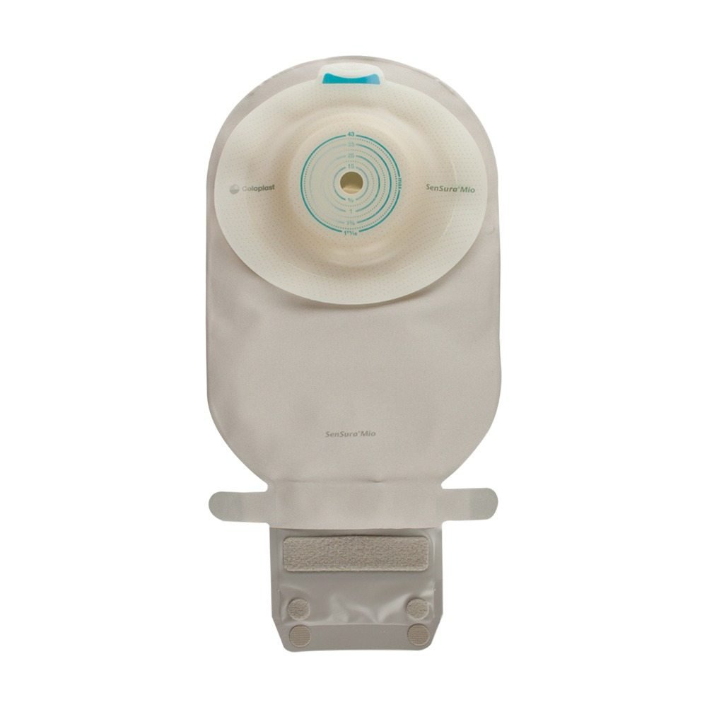 Coloplast - Ostomy Pouch SenSura® Mio Convex One-Piece System 11 Inch Length, Maxi Convex Light, Pre-Cut 1-1/4 Inch Stoma Drainable [10/BX]