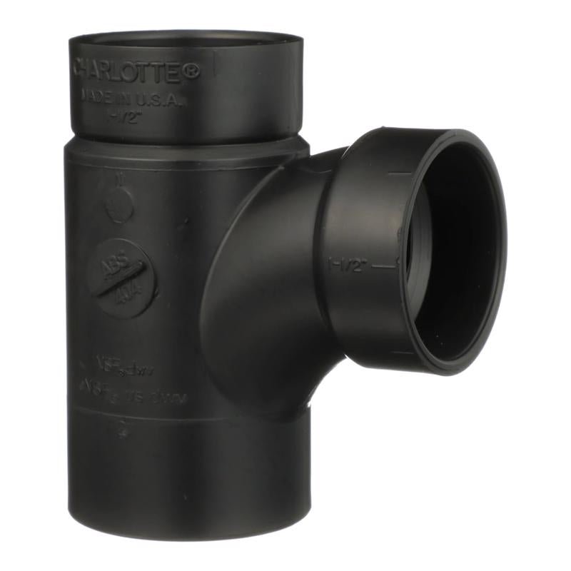CHARLOTTE PIPE - Charlotte Pipe 2 in. Hub X 1-1/2 in. D Hub ABS Sanitary Street Tee