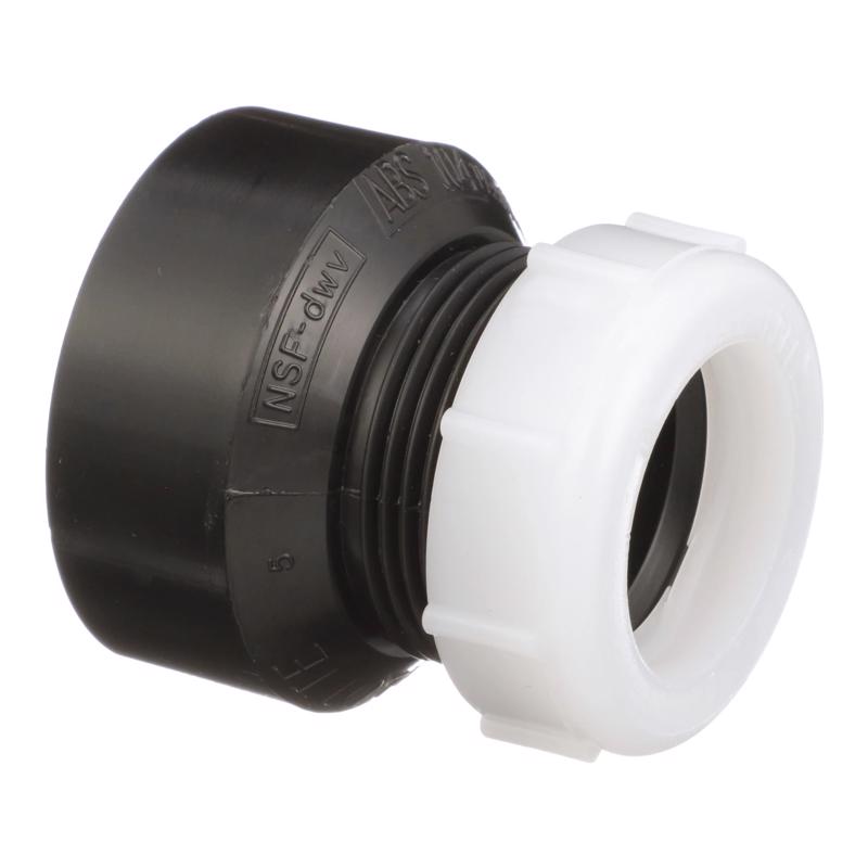 CHARLOTTE PIPE - Charlotte Pipe 1-1/2 in. MPT X 1-1/4 in. D Spigot ABS Trap Adapter