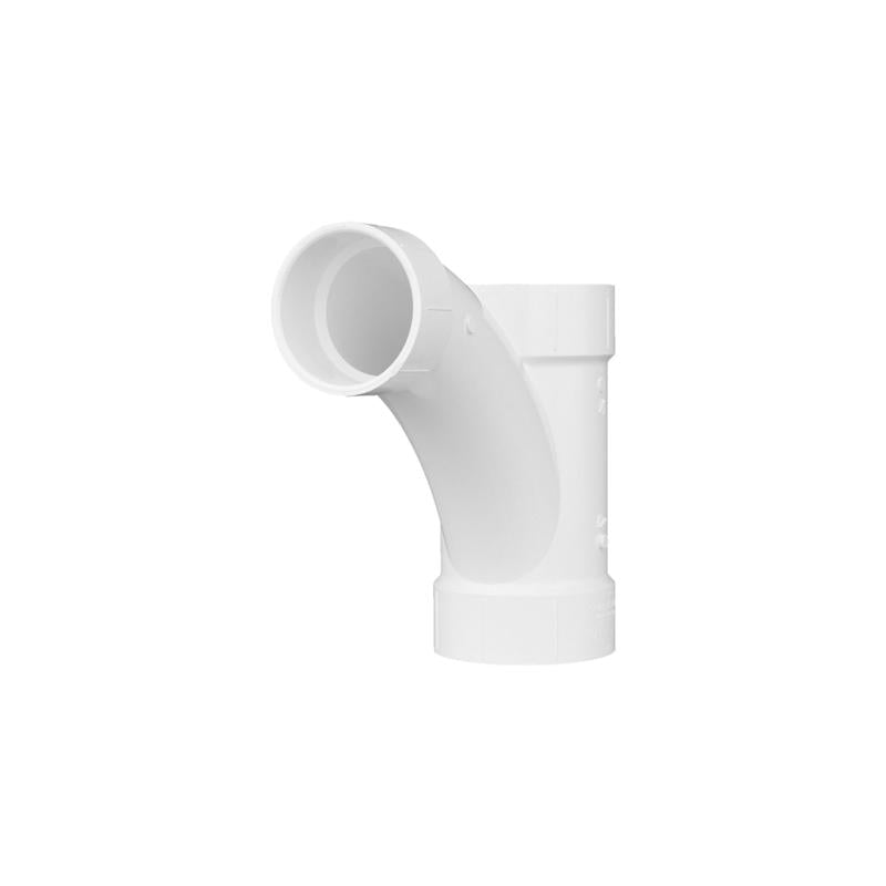 CHARLOTTE PIPE - Charlotte Pipe Schedule 40 4 in. Hub X 4 in. D Hub PVC Long Turn Wye 1 pk [PVC005021800]