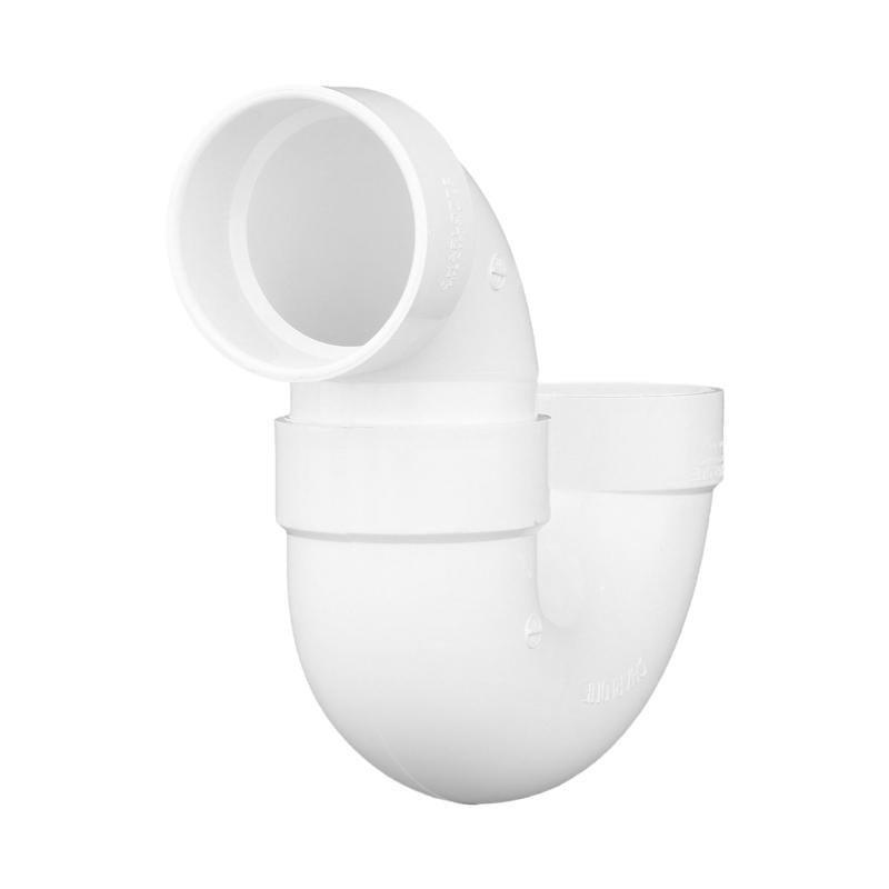 CHARLOTTE PIPE - Charlotte Pipe Schedule 40 4 in. Hub X 4 in. D Hub PVC P-Trap 1 pk