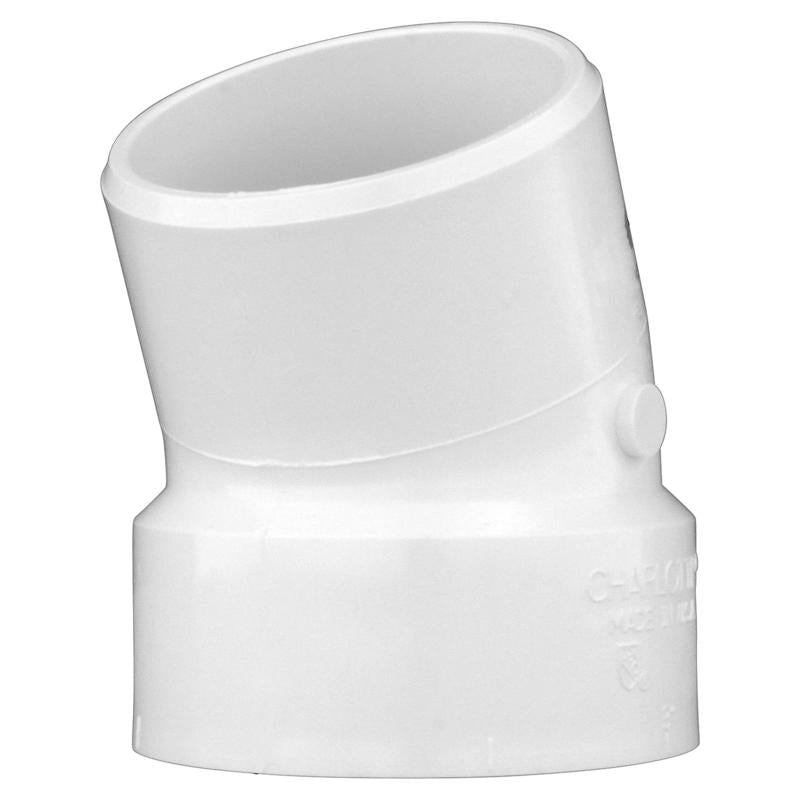 CHARLOTTE PIPE - Charlotte Pipe 1-1/2 in. Hub X 1-1/2 in. D Spigot PVC Elbow 1 pk
