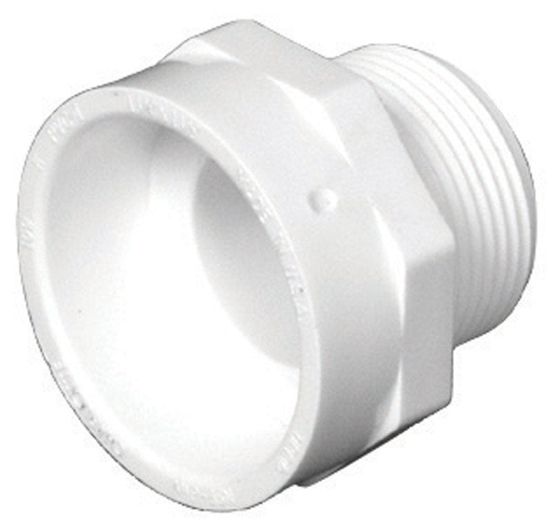 CHARLOTTE PIPE - Charlotte Pipe 1-1/2 in. Hub X 1-1/2 in. D MPT PVC Adapter 1 pk