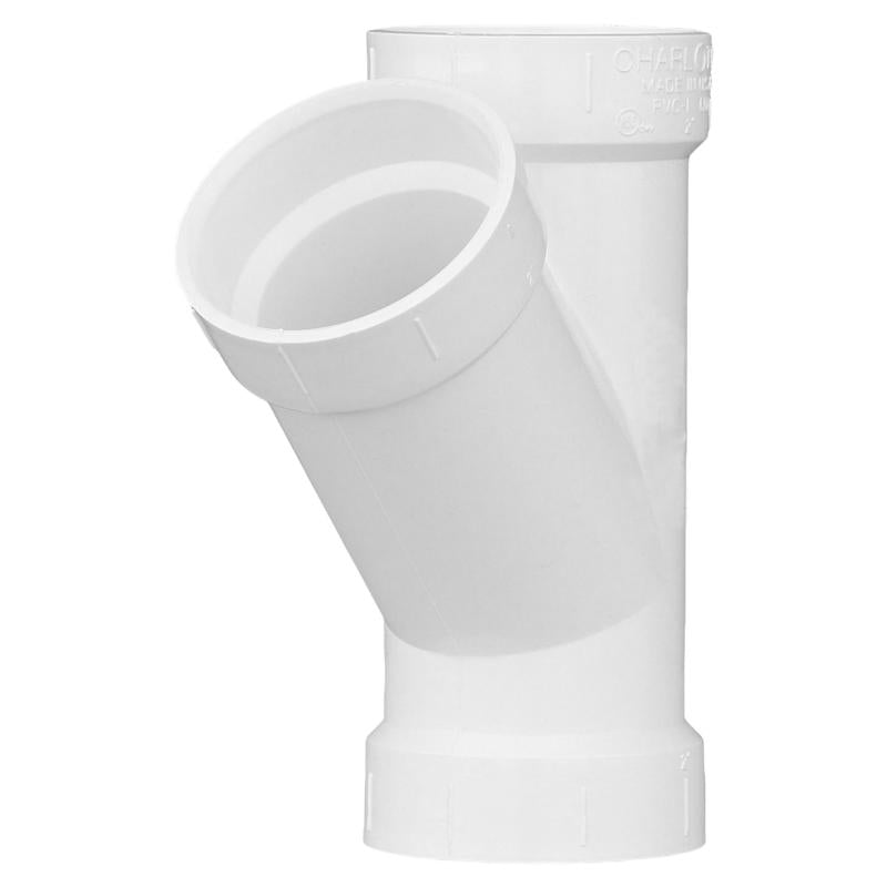 CHARLOTTE PIPE - Charlotte Pipe Schedule 40 2 in. Hub X 2 in. D Hub PVC Wye 1 pk