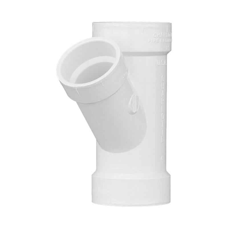 CHARLOTTE PIPE - Charlotte Pipe Schedule 40 1-1/2 in. Hub X 2 in. D Hub PVC Reducing Wye 1 pk