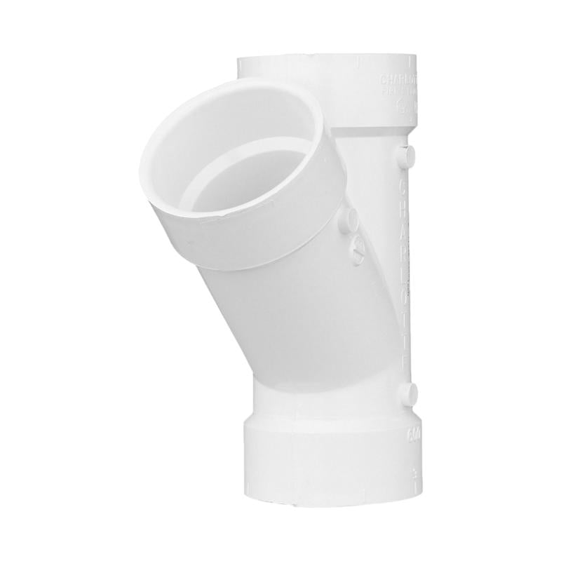CHARLOTTE PIPE - Charlotte Pipe Schedule 40 3 in. Hub X 3 in. D Hub PVC Wye 1 pk [PVC006001200]