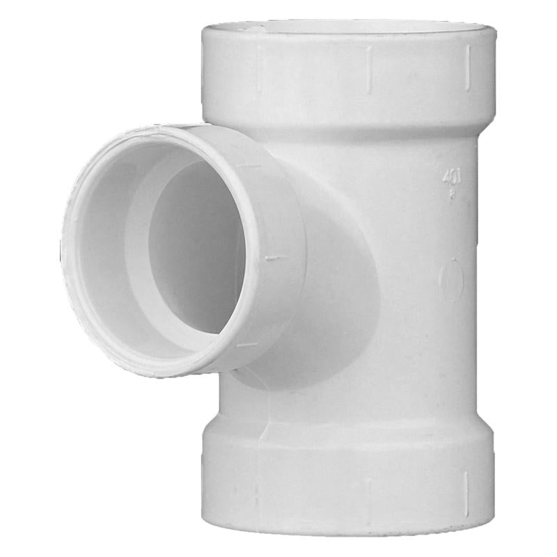 CHARLOTTE PIPE - Charlotte Pipe Schedule 40 2 in. Hub X 2 in. D Hub PVC Sanitary Tee 1 pk [PVC004011000]