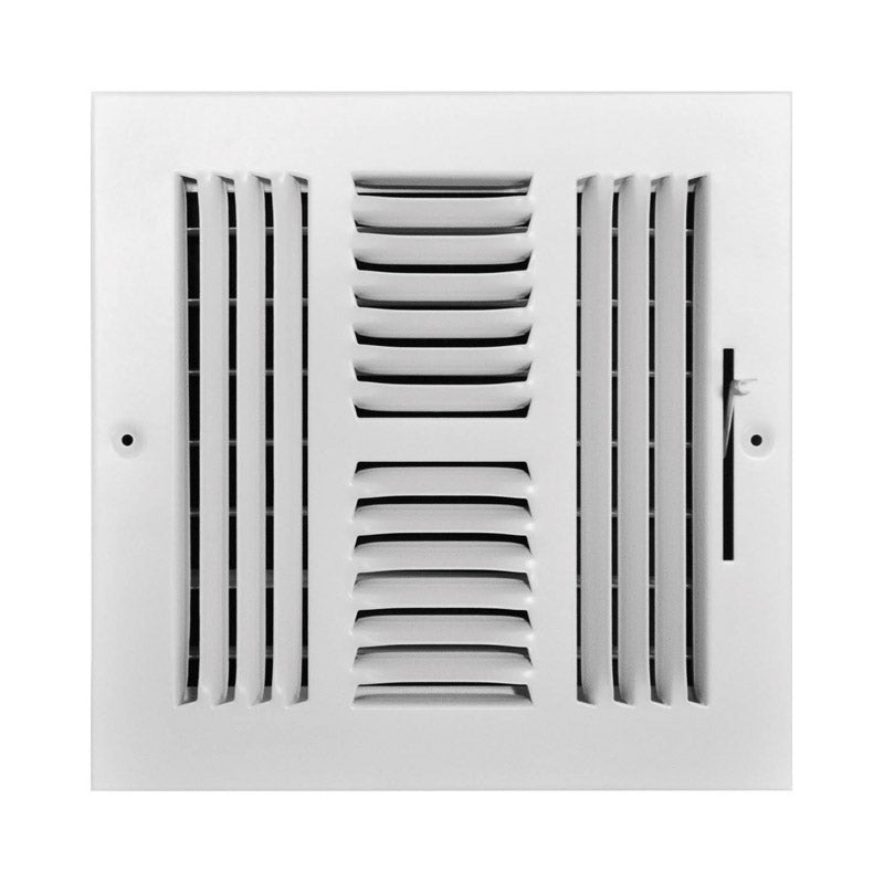 TRUE AIRE - Tru Aire 8 in. H X 8 in. W 4-Way Powder Coat White Steel Wall/Ceiling Register
