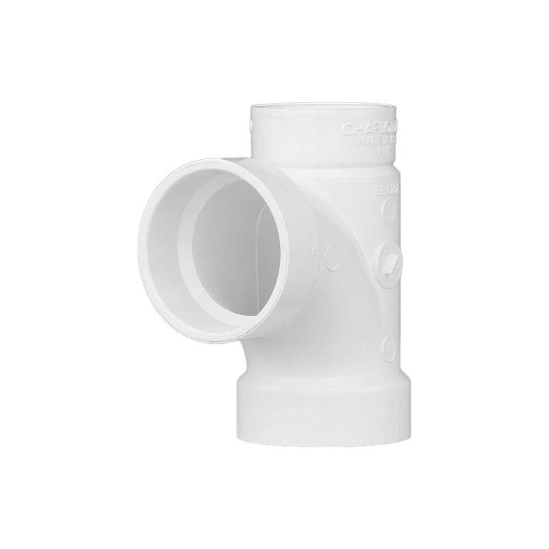 CHARLOTTE PIPE - Charlotte Pipe Schedule 40 2 in. Hub X 1-1/2 in. D Spigot PVC Sanitary Tee 1 pk