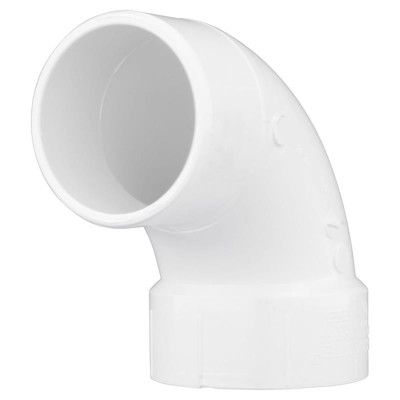 CHARLOTTE PIPE - Charlotte Pipe Schedule 40 1-1/2 in. Hub X 1-1/2 in. D Spigot PVC 90 Degree Street Elbow 1 pk