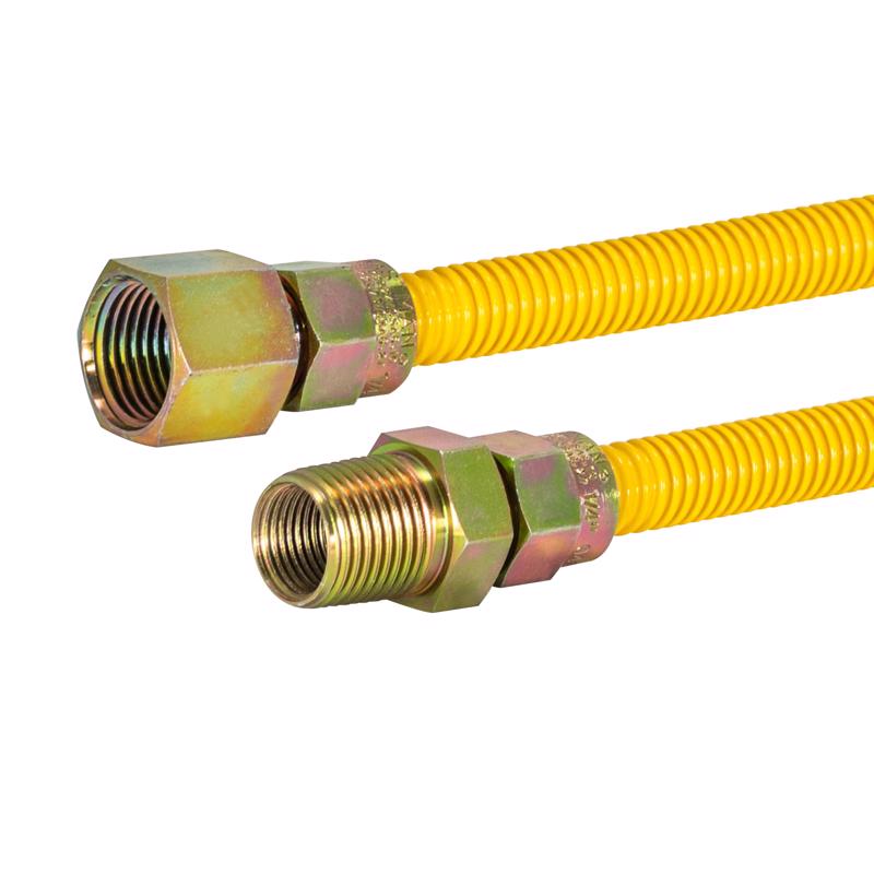 EASTMAN - Eastman ProCoat 1/2 in. FIP X 1/2 in. D MIP Stainless Steel Gas Connector 24 in. L