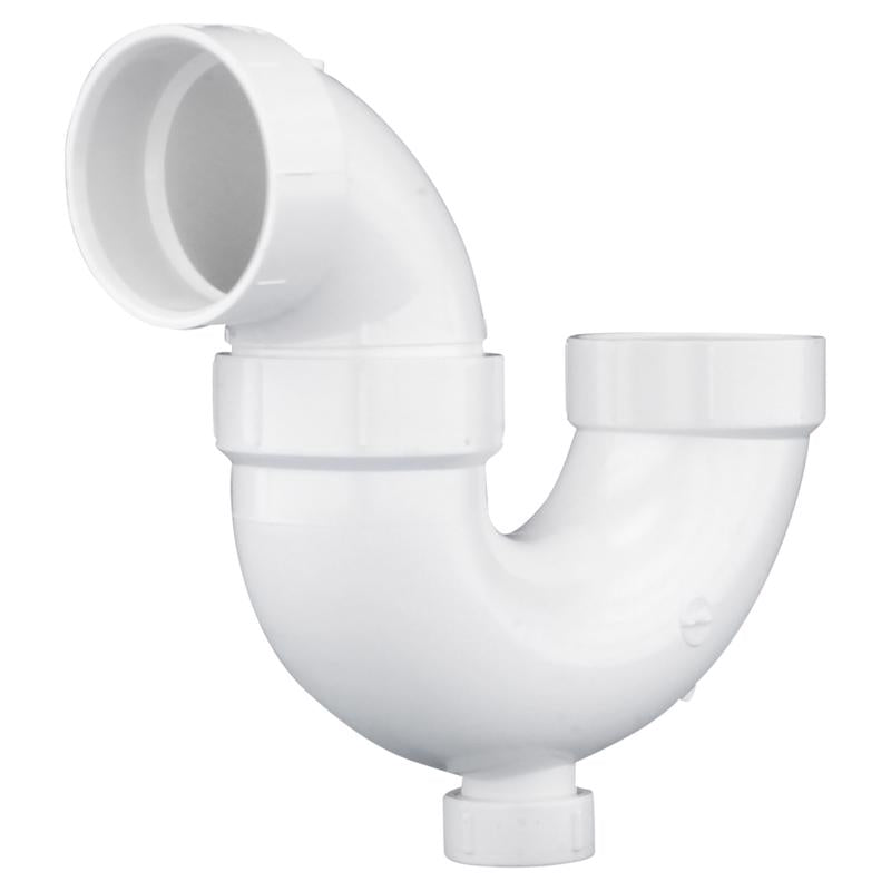 CHARLOTTE PIPE - Charlotte Pipe Schedule 40 1-1/2 in. Hub X 1-1/2 in. D Hub PVC P-Trap with Clean Out 1 pk - Case of 5