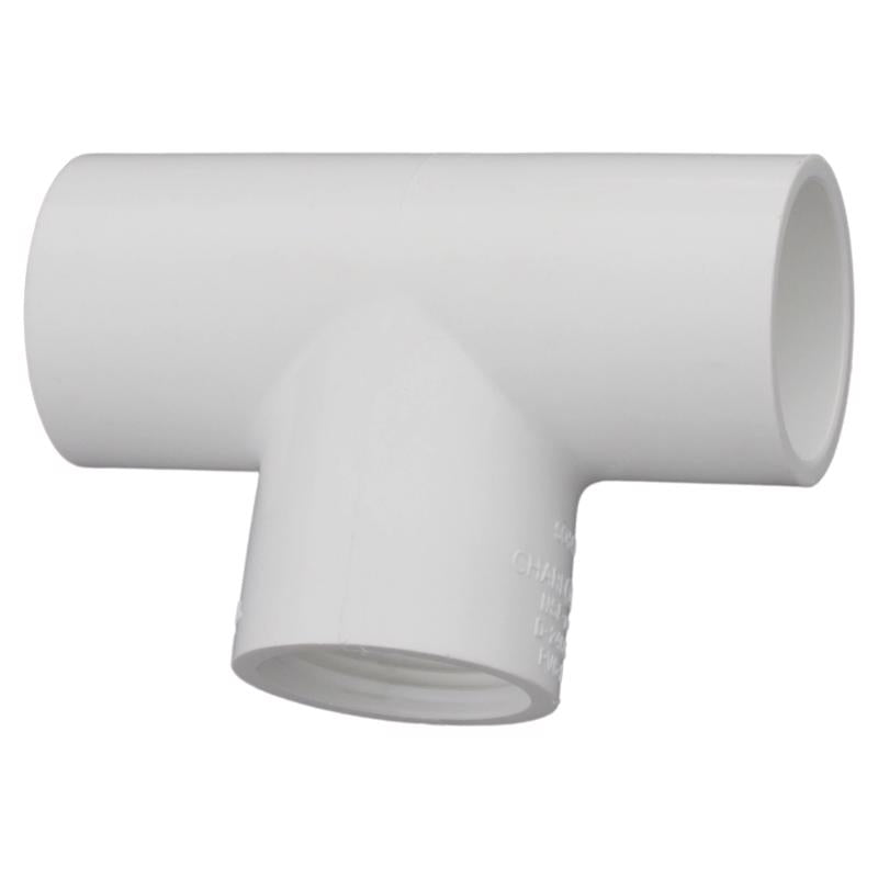 CHARLOTTE PIPE - Charlotte Pipe Schedule 40 3/4 in. Slip X 3/4 in. D Slip PVC Tee 1 pk - Case of 25 [PVC 02401 0800]