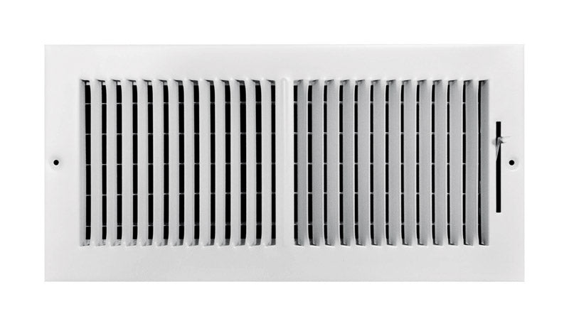 TRUE AIRE - Tru Aire 6 in. H X 14 in. W 2-Way Powder Coat White Steel Wall/Ceiling Register
