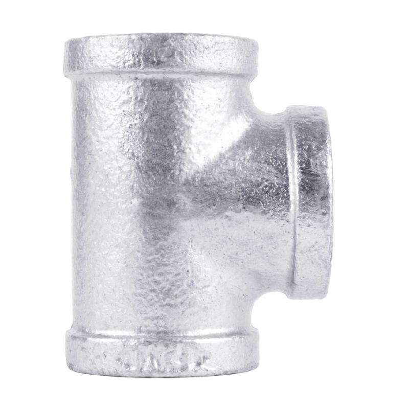 B & K - STZ Industries 3 in. FIP each X 3 in. D FIP 3 in. D FIP Galvanized Malleable Iron Tee