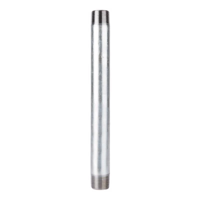 B & K - STZ Industries 3 in. MIP each X 3 in. D MIP Galvanized Steel 12 in. L Nipple