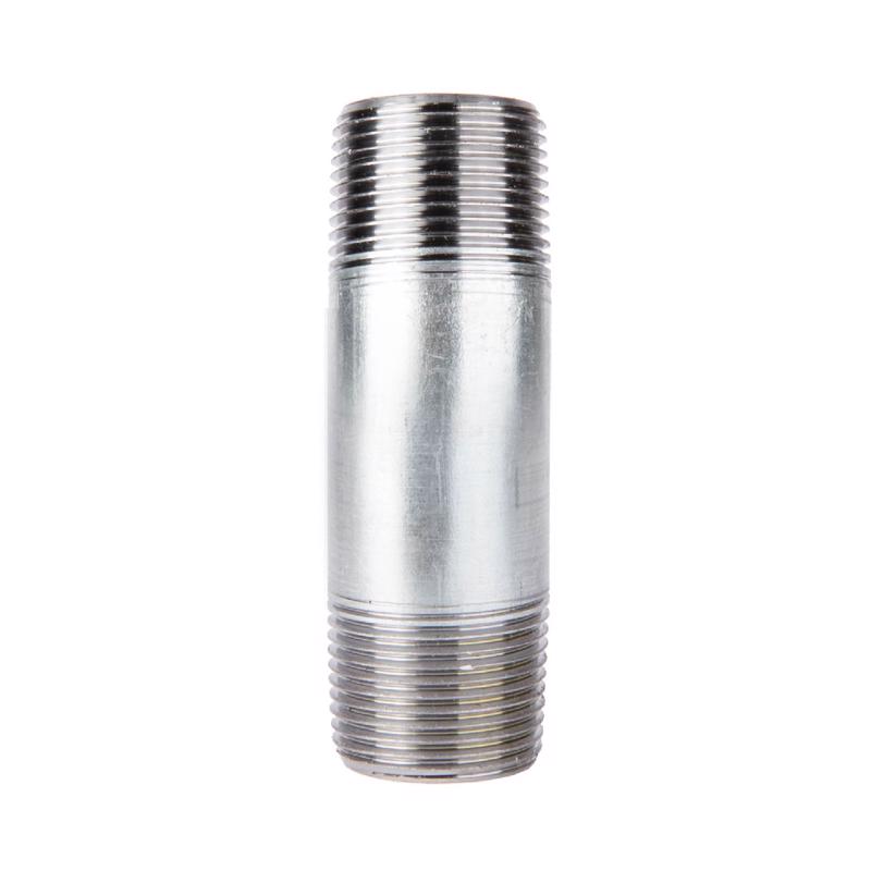 B & K - STZ Industries 2-1/2 in. MIP each X 2-1/2 in. D MIP Galvanized Steel 4 in. L Nipple