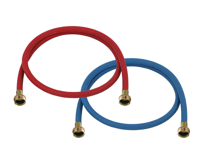 ULTRA DYNAMIC PRODUCTS - Ultra Dynamic Products 3/8 in. FGH X 3/4 in. D FGT 8 ft. Rubber Washing Machine Supply Line