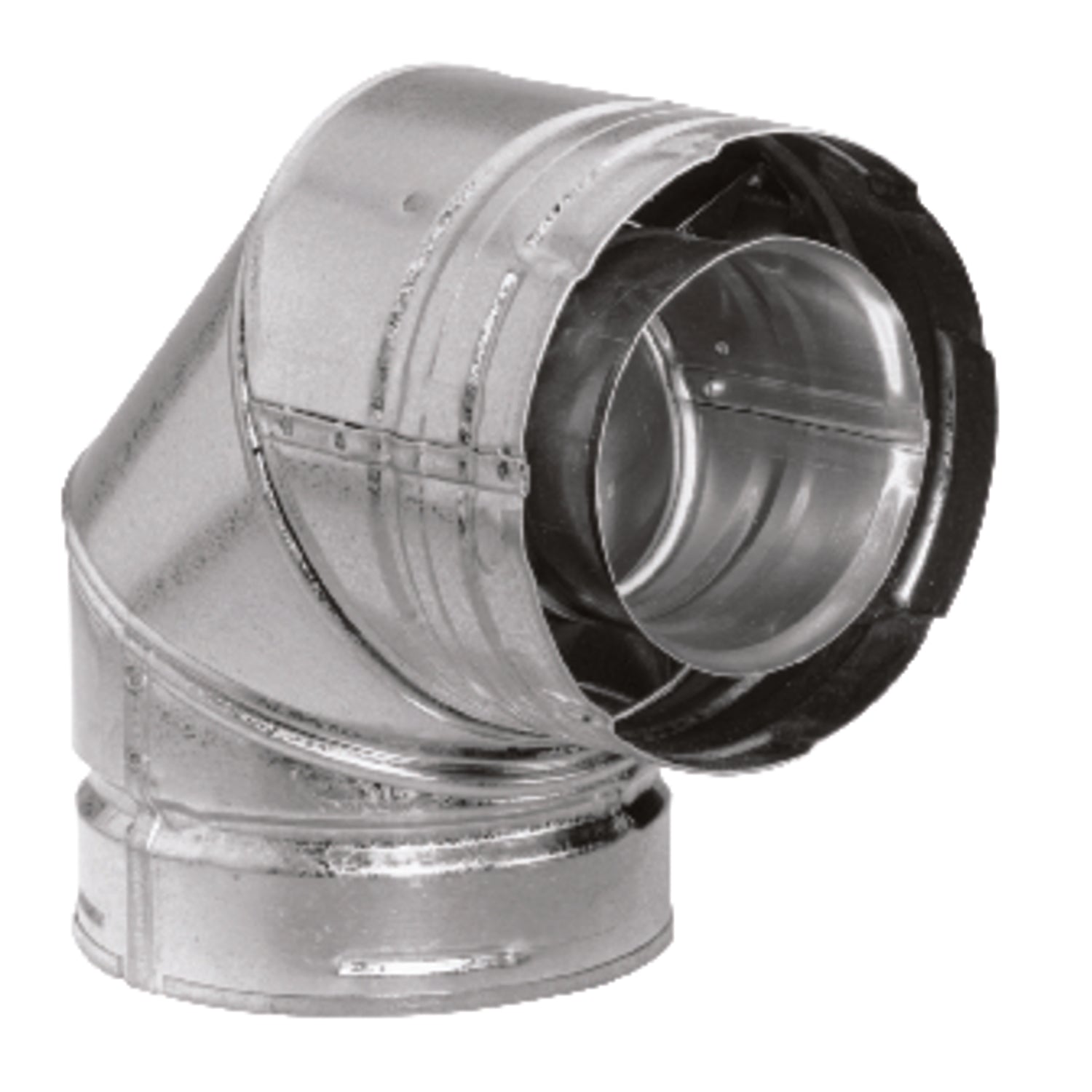DuraVent DirectVent 4 in. D X 6-5/8 in. L Aluminum/Galvanized Steel Vent Pipe - Case of 6