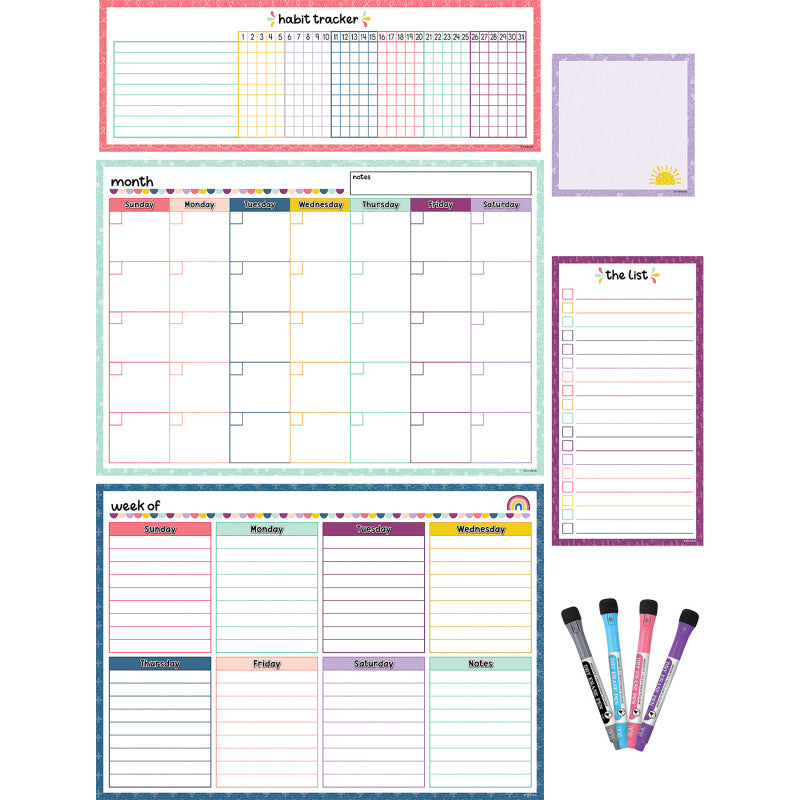 TEACHER CREATED RESOURCES - Oh Happy Day Dry-Erase Magnetic Calendar Set