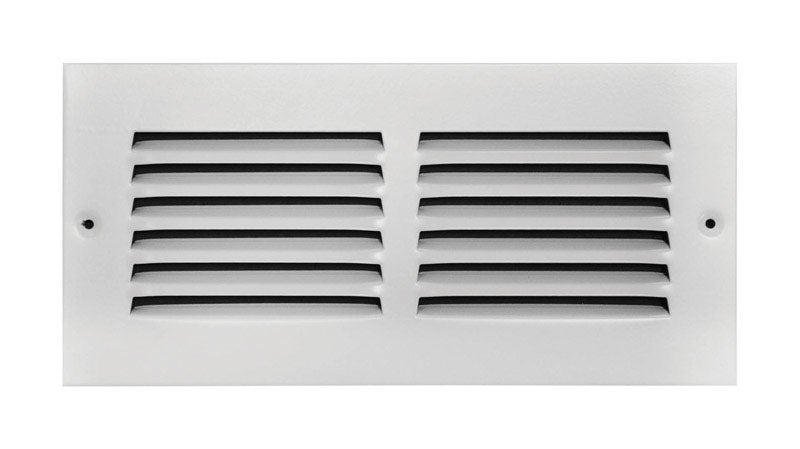 TRUE AIRE - Tru Aire 4 in. H X 10 in. W 1-Way Powder Coat White Steel Return Air Grille