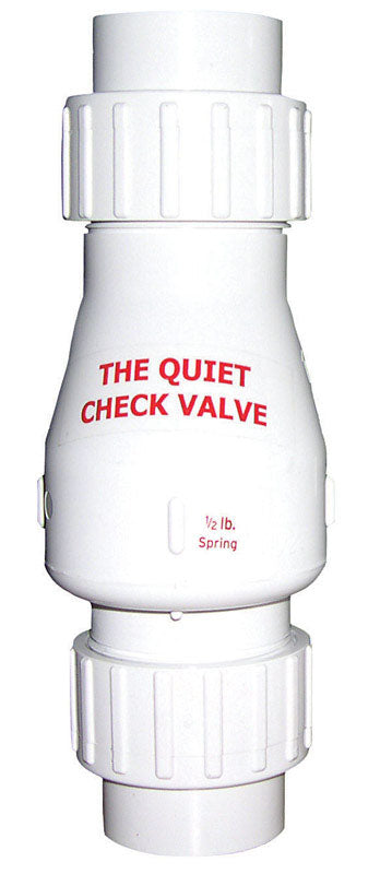 MAGIC PLASTICS - Magic Plastics 1-1/2 in. D Slip PVC Quiet Check Valve [B-0823-15]