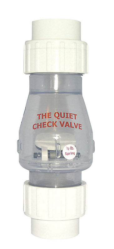 MAGIC PLASTICS - Magic Plastics 1-1/2 in. D Slip PVC Quiet Check Valve [B-0823-15C]