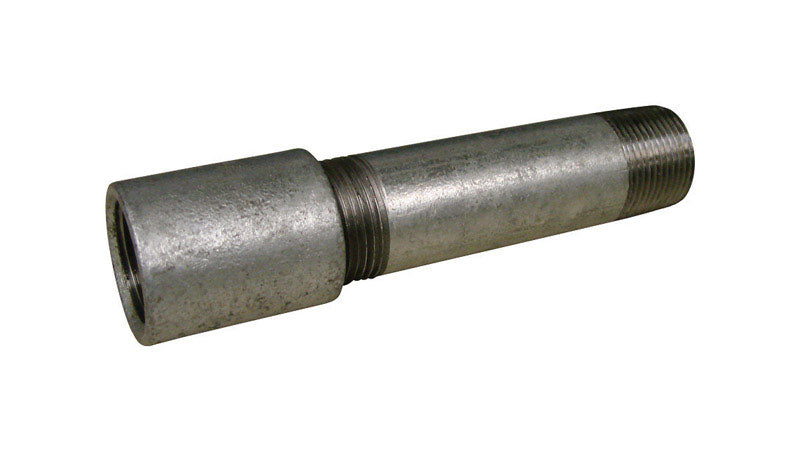 STZ INDUSTRIES - STZ Industries 1/2 in. MPT Galvanized Steel 4 in. L Nipple with Coupling