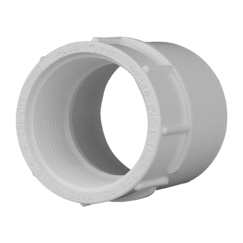CHARLOTTE PIPE - Charlotte Pipe Schedule 40 1-1/2 in. Slip X 1-1/2 in. D FPT PVC Adapter 1 pk