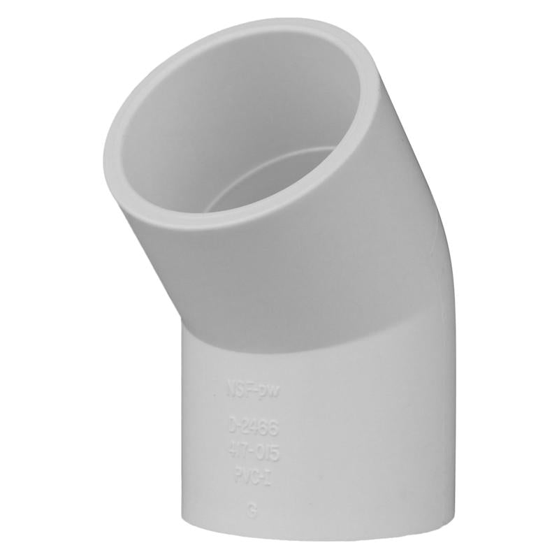 CHARLOTTE PIPE - Charlotte Pipe Schedule 40 1-1/2 in. Slip X 1-1/2 in. D Slip PVC Elbow 1 pk - Case of 25 [PVC 02309 1400]