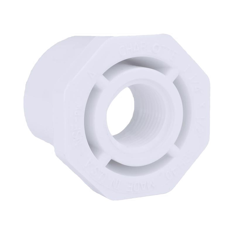 CHARLOTTE PIPE - Charlotte Pipe Schedule 40 1-1/4 in. Spigot X 1/2 in. D FPT PVC Reducing Bushing 1 pk