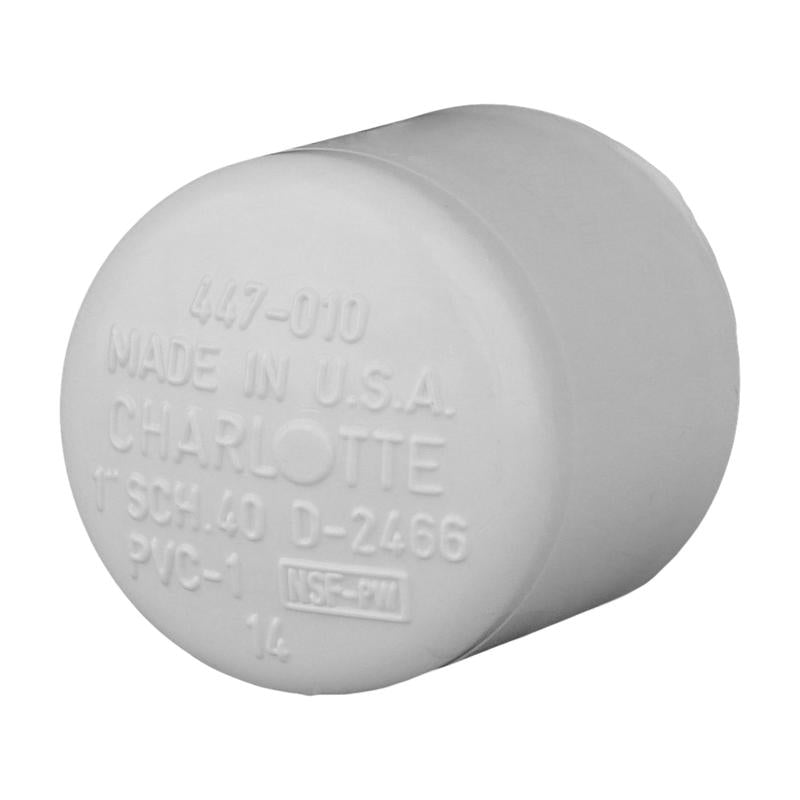 CHARLOTTE PIPE - Charlotte Pipe Schedule 40 1 in. Slip PVC Cap 1 pk - Case of 25