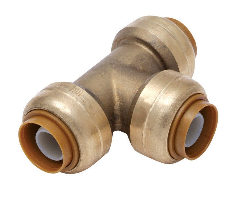 SHARKBITE - SharkBite 1/2 in. Push X 1/2 in. D Push Brass Tee
