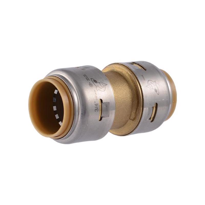 SHARKBITE - SharkBite 3/4 in. Push X 3/4 in. D Push Brass Coupling [UR016A]