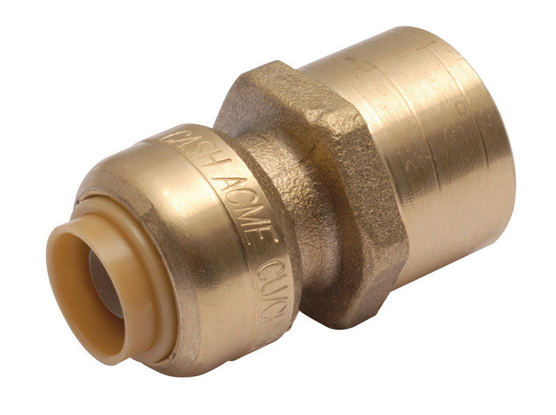 SHARKBITE - SharkBite 1/2 in. Push X 3/4 in. D FPT Brass Reducing Connector