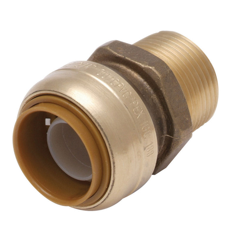 SHARKBITE - SharkBite 1/2 in. Push X 3/4 in. D MPT Brass Connector