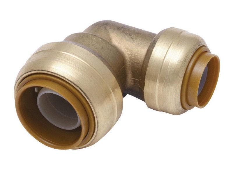 SHARKBITE - SharkBite 3/4 in. Push X 1/2 in. D Push Brass Reducing Elbow