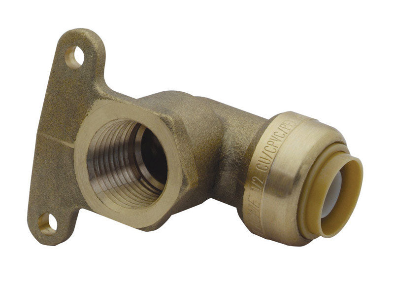SHARKBITE - SharkBite 1/2 in. Push X 1/2 in. D FPT Brass High Ear Elbow