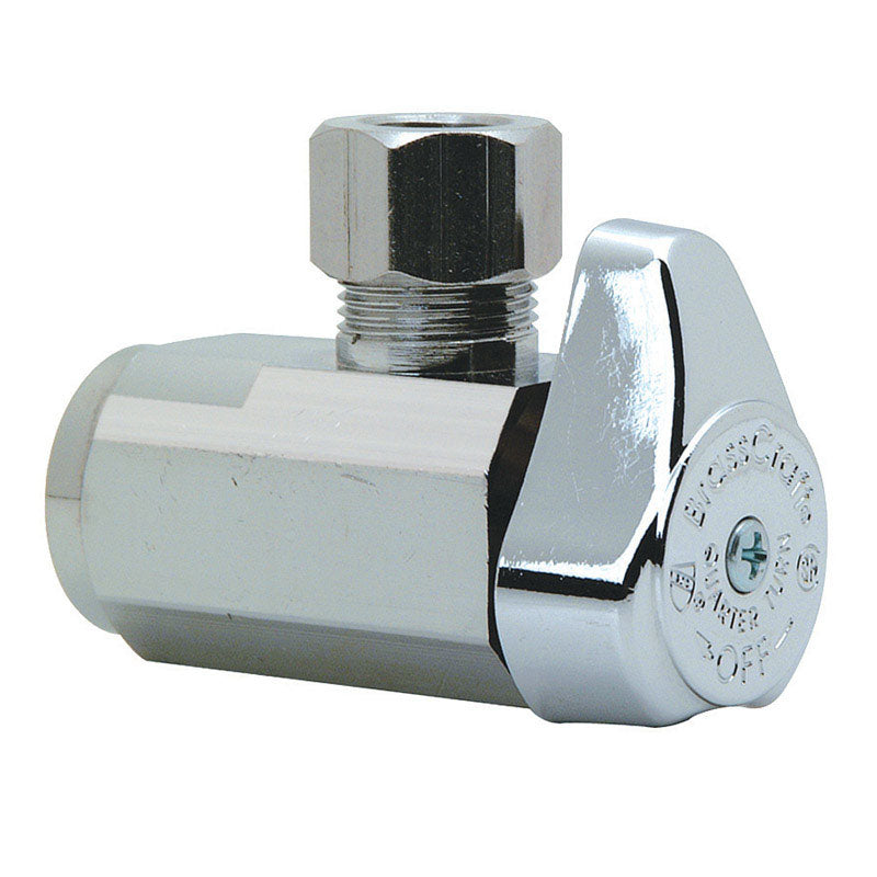 BRASSCRAFT - BrassCraft 1/2 in. FPT outlets X 3/8 in. MPT Brass Shut-Off Valve [G2R15X CD]
